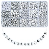 900Pcs 15 Styles White and Black Acrylic Beads SACR-YW0001-67-1