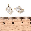 Brass Micro Pave Cubic Zirconia Pendants KK-C255-15A-01-3