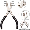 45# Carbon Steel 6-Step Multi-Size Wire Looping Forming Pliers TOOL-BC0001-11B-6