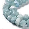 Natural Aquamarine Beads Strands G-D091-A19-4