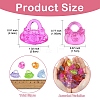60Pcs 2 Styles Transparent Acrylic Pendants TACR-YW0003-38-2