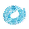 Crackle Transparent Glass Beads Strands GLAA-N068-05A-04-2