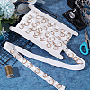 5 Yards Cotton Sewing Tape with Metal Ring DIY-OC0012-98-5