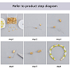 Brass Screw Clasps KK-FH0001-07G-5