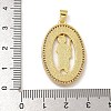 Rack Plating Brass Micro Pave Cubic Zirconia Pendants KK-I718-09G-C-3