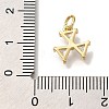 Rack Plating Brass Micro Pave Cubic Zirconia Charms KK-I720-39G-3