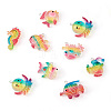 32pcs 8 style Ocean Theme Transparent Resin Pendants RESI-TA0001-46-12