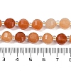 Natural Red Aventurine Beads Strands G-G182-B36-03-5