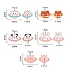 25Pcs 5 Style Zinc Alloy Enamel Pendants ENAM-CJ0001-104-2