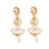 Alloy Enamel European Dangle Charms AL-CBAC2D3-18G-1