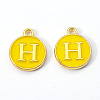 Golden Plated Alloy Enamel Charms LS-ENAM-S118-09H-2