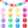 200Pcs 8 Colors Acrylic European Beads MACR-FH0001-05-1