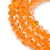 Transparent Electroplate Glass Beads Strands EGLA-A039-T3mm-A23-3