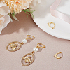 2 Pairs 925 Sterling Silver Hoop Earring Findings STER-BBC0007-75-4