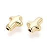 Cross Brass Beads for Jewelry Craft Making KK-T079-01G-2