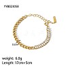 Simple Stainless Steel Chain Link Bracelets for Summer Beach PM6439-14-1