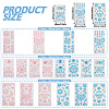 18 Sheets 18 Colors Self Adhesive Mobile Phone Stickers AJEW-TA0001-17-3