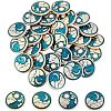 Olycraft 32Pcs 4 Style 1-Hole Alloy Enamel Shank Buttons BUTT-OC0001-32-1