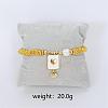 Bohemian Style Brass Rectangle Charm Bracelets FS-WG04134-02-1