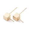 Brass Stud Earring Findings KK-G474-09G-1