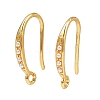 Brass Earring Hooks KK-B137-15G-01-1