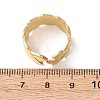 304 Stainless Steel Open Cuff Rings for Women RJEW-K309-27G-5