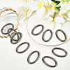 10Pcs Zinc Alloy Spring Gate Rings FIND-SP0004-31B-3