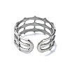 304 Stainless Steel Cuff Rings RJEW-M019-19P-3