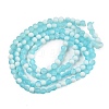 Frosted Crackle Glass Beads Strands GLAA-U001-8mm-M08-3