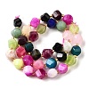 Natural Quartz Dyed Beads Strands G-U023-A02-06-3