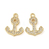 Brass Micro Pave Cubic Zirconia Charms KK-C086-12G-02-1