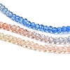 Transparent Painted Glass Beads Strands DGLA-A034-T1mm-A02-4