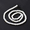 Electroplate Opaque Solid Color Glass Beads Strands LS-EGLA-A044-P6mm-L01-3