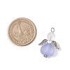 Transparent Acrylic Angel Pendants PALLOY-JF04095-02-3