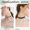 4Pcs 4 Styles Flat PU Leather Cord Gothic Choker Necklaces with Platinum Iron End Chains NJEW-CL0001-14-5