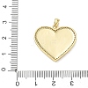 Brass Micro Pave Clear Cubic Zirconia Pendants CU-CBAFF5B-01G-01-3