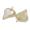 Brass Micro Pave Cubic Zirconia Pendants KK-G485-34B-G-2