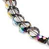 Electroplated Transparent Glass Beads Strands GL-CBA98F0-06B-03-2