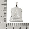 Non-Tarnish 304 Stainless Steel Pendants STAS-B071-02H-16P-3