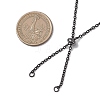 2MM 304 Stainless Steel Cable Chain Slider Necklace Making AJEW-JB01501-2