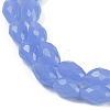 Electroplate Imitation Jade Glass Beads Strands EGLA-N013-J4mm-D06-3