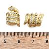 Brass Micro Pave Cubic Zirconia Europe Beads KK-Q006-49G-3