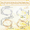16Pcs 2 Colors 201 Stainless Steel Huggie Hoop Earrings Findings STAS-BBC0008-39D-2