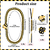 Polyester Graduation Honor Ribbon & Braided Bracelets & Brooch Sets AJEW-WH20816-001A-2