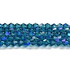 Transparent Electroplate Glass Beads Strands EGLA-A039-T2mm-L01-1