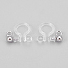 304 Stainless Steel and Plastic Clip-on Earring Findings X-STAS-P208-01P-2