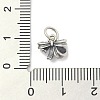 925 Sterling Silver Bowknot Charms with Jump Rings STER-M021-01AS-03-3