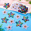 24Pcs 2 Colors Polyester Heat Transfer Vinyl Sheets PATC-TA0001-16-6
