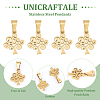 Unicraftale 12Pcs 304 Stainless Steel Pendants STAS-UN0054-33-5