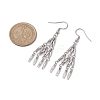 Non-Tarnish 304 Stainless Steel Link Bar Dangle Earrings EJEW-JE05964-02-3